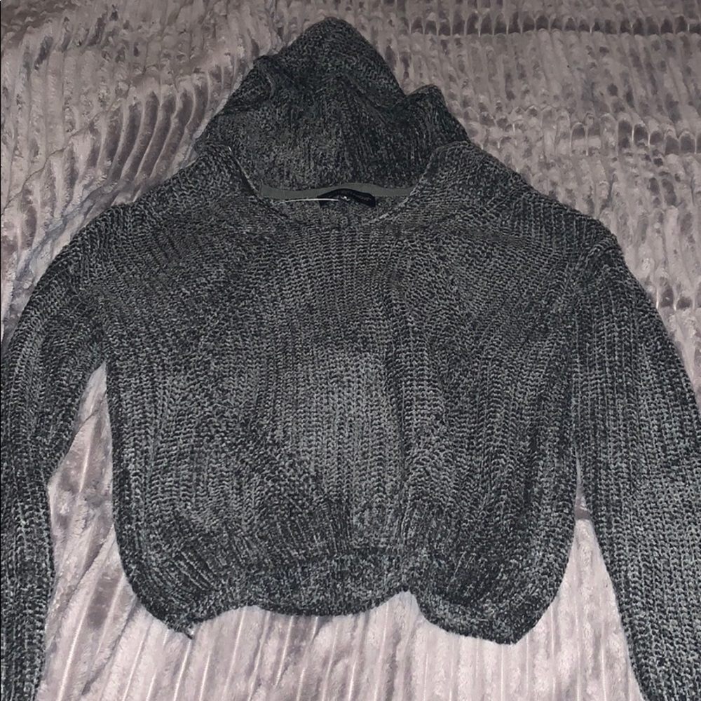 Olive green soft material sweater/shirt